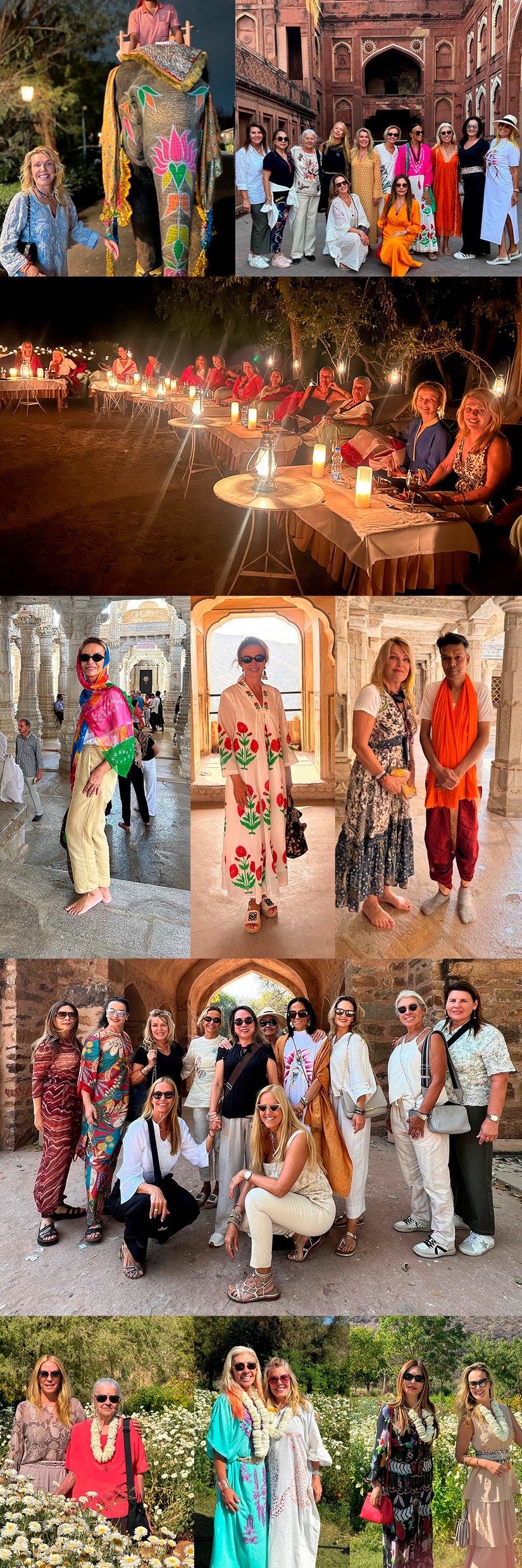 Paulistanas em passeio na India